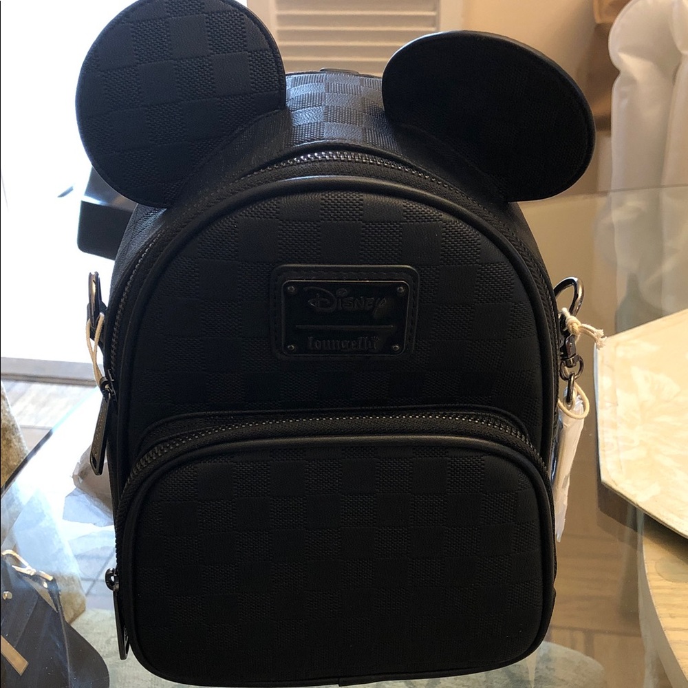 Disney Loungefly Black Mickey Ear Mini Backpack